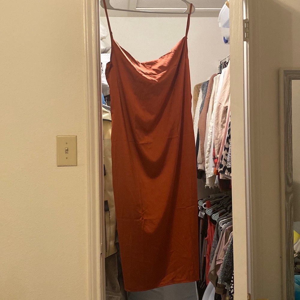 Satin cocktail dress/going out dress